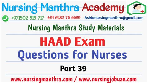 doh examination questions|HAAD /DOH NURSING EXAM QUESTIONS.